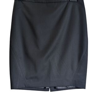 Elegant Ted Baker Wool Blend Black Women's Pencil Skirt US Size 10
